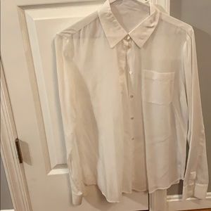 White women’s button down shirt - J Brand